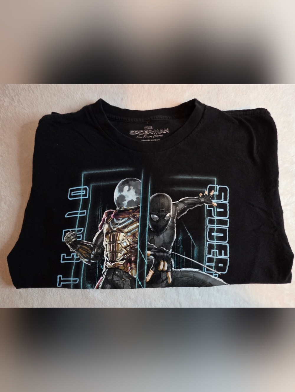 Marvel Spider-Man Far From Home Mysterio Split Graphic T-Shirt XL